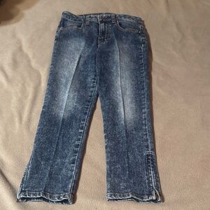 American Eagle Outfitters Distressed Blue Ankle Jeans
